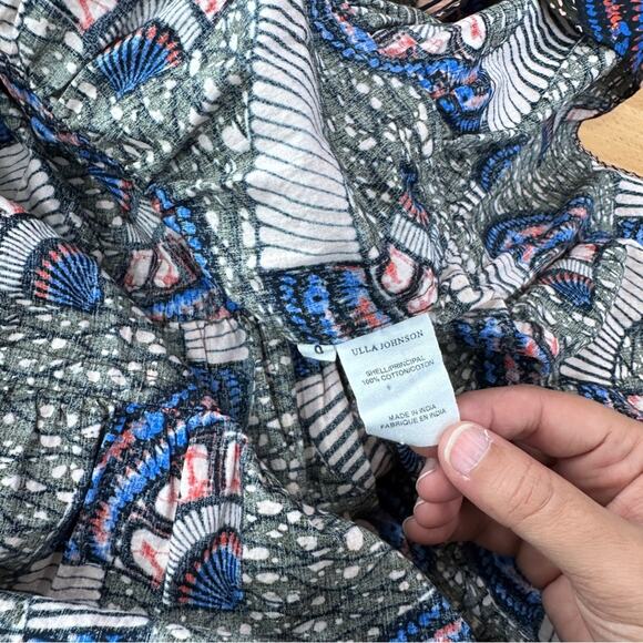 Ulla Johnson Juniper Dress Midi Floral Puff-Sleeve Cotton size 0 bohemian - Picture 7 of 10